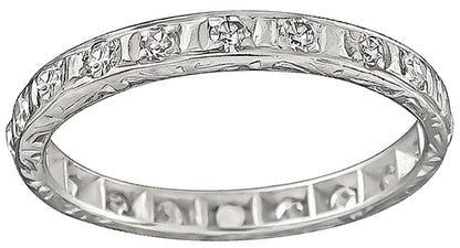 Vintage 0.60ct Diamond Eternity Wedding Band