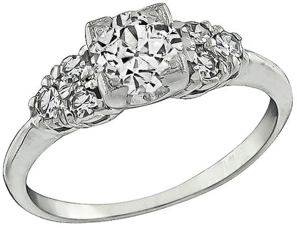 Vintage 0.62ct Diamond Engagement Ring