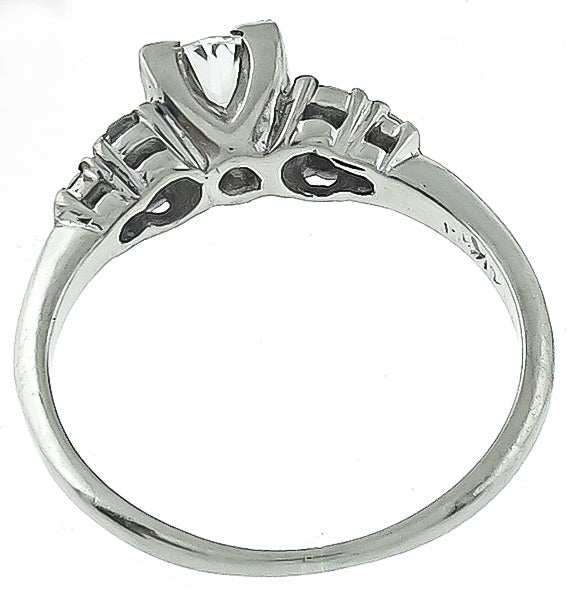 Vintage 0.62ct Diamond Engagement Ring