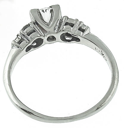 Vintage 0.62ct Diamond Engagement Ring