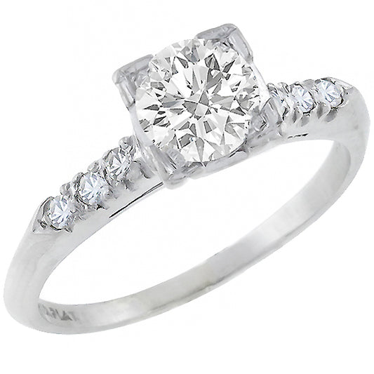 Vintage 0.64ct Diamond Engagement Ring