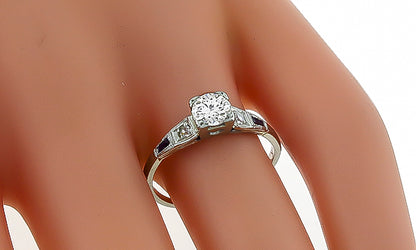 Vintage 0.65ct Diamond Engagement Ring