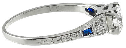 Vintage 0.65ct Diamond Engagement Ring