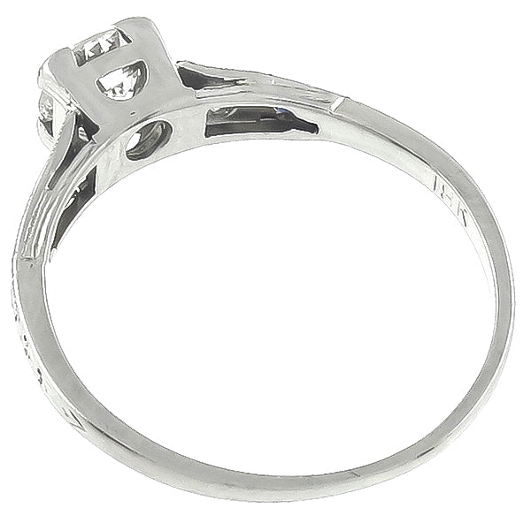 Vintage 0.65ct Diamond Engagement Ring