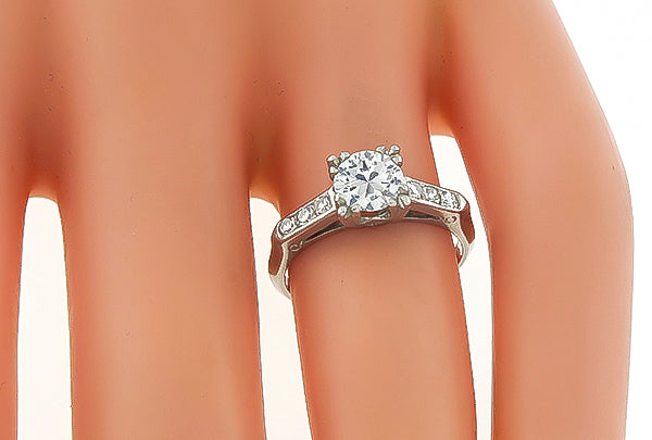 Vintage 0.65ct Diamond Engagement Ring