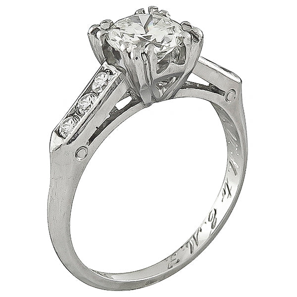 Vintage 0.65ct Diamond Engagement Ring