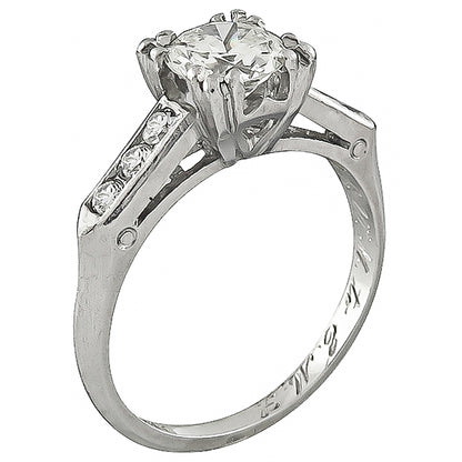 Vintage 0.65ct Diamond Engagement Ring