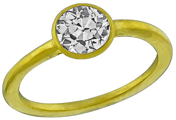 Vintage 0.66ct Diamond Solitaire Engagement Ring