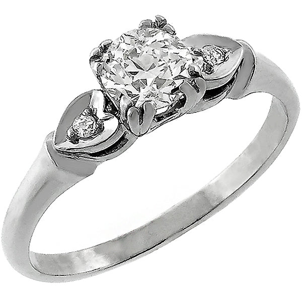 Vintage 0.70ct Diamond Gold Engagement Ring