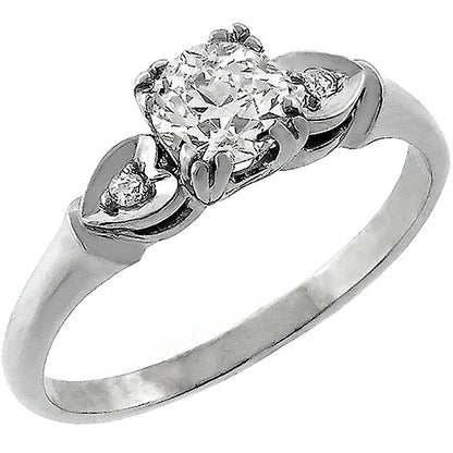 Vintage 0.70ct Diamond Gold Engagement Ring