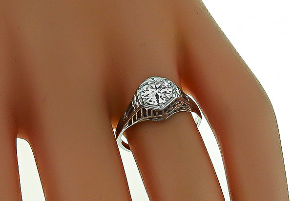 Vintage 0.71ct Diamond Engagement Ring