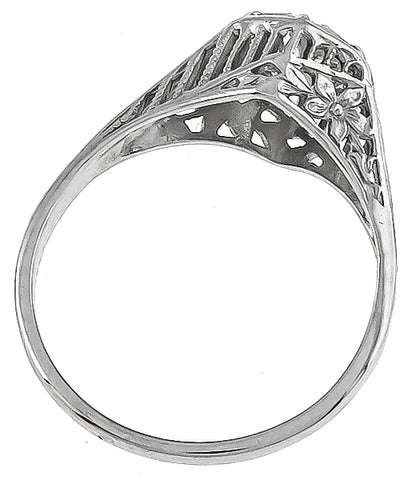 Vintage 0.71ct Diamond Engagement Ring