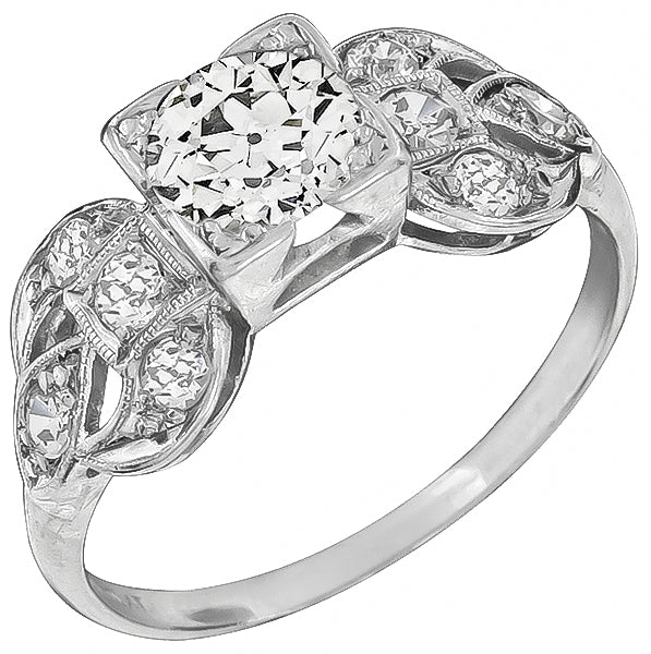 Vintage 0.75ct Diamond Engagement Ring