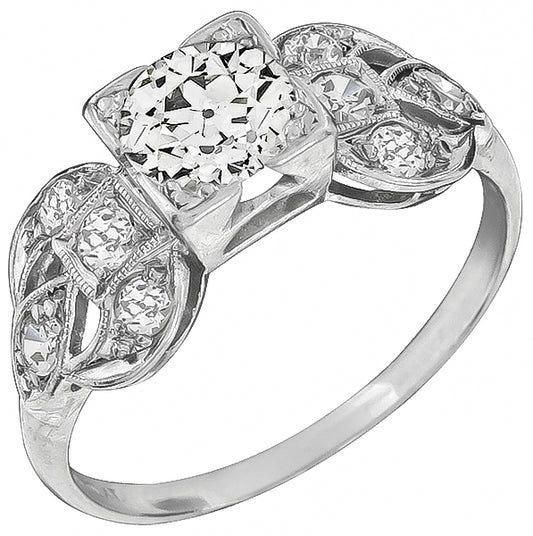 Vintage 0.75ct Diamond Engagement Ring