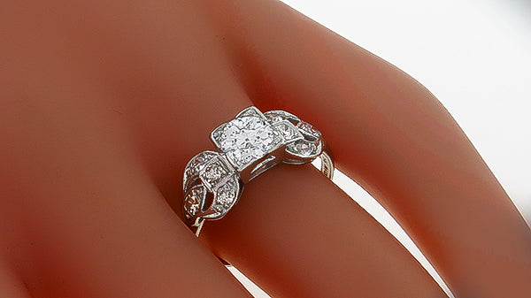 Vintage 0.75ct Diamond Engagement Ring