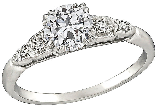 Vintage 0.75ct Diamond Engagement Ring