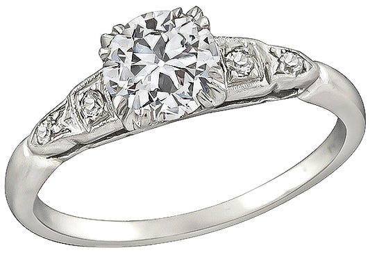 Vintage 0.75ct Diamond Engagement Ring