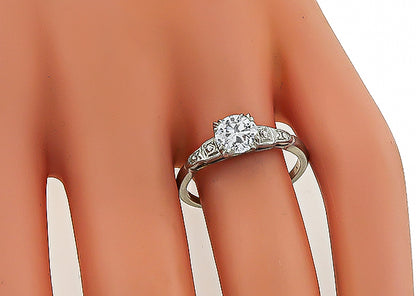 Vintage 0.75ct Diamond Engagement Ring