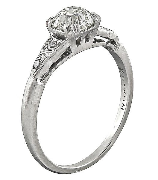 Vintage 0.75ct Diamond Engagement Ring