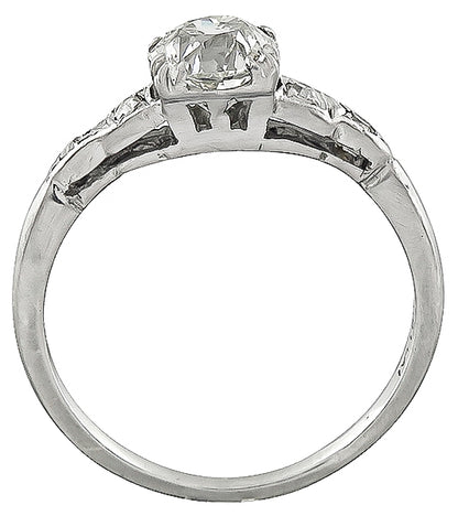 Vintage 0.75ct Diamond Engagement Ring