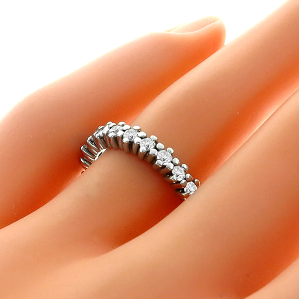 Vintage 0.75ct Diamond Eternity Wedding Band