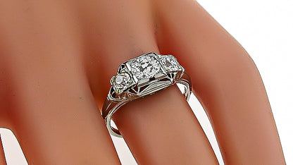 Vintage 0.76ct Diamond Engagement Ring