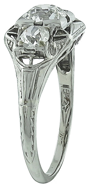 Vintage 0.76ct Diamond Engagement Ring