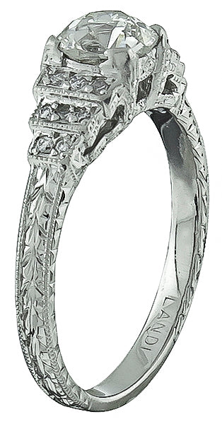 Vintage 0.77ct Diamond Engagement Ring