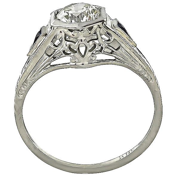 Vintage 0.79ct Diamond Engagement Ring