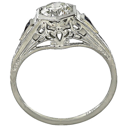 Vintage 0.79ct Diamond Engagement Ring