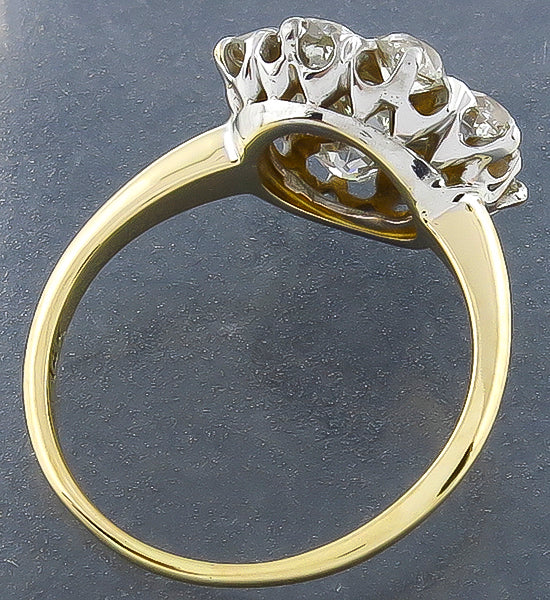 Vintage 0.80ct Center Diamond 1.20ct Diamond Ring