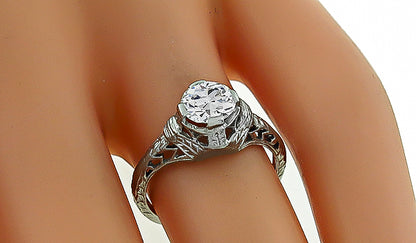 Vintage 0.80ct Diamond Engagement Ring