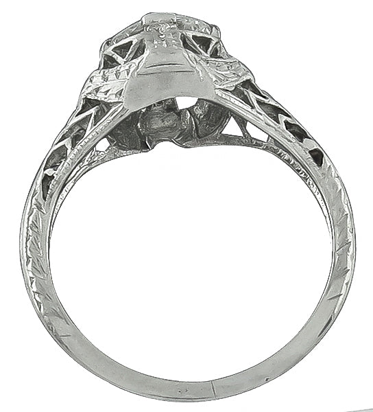 Vintage 0.80ct Diamond Engagement Ring