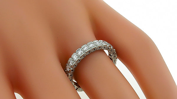 Vintage 0.80ct Diamond Eternity Wedding Band