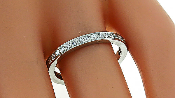 Vintage 0.80ct Diamond Eternity Wedding Band