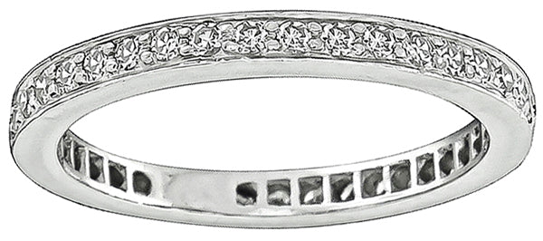 Vintage 0.80ct Diamond Eternity Wedding Band