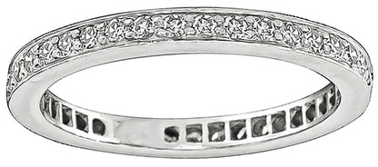 Vintage 0.80ct Diamond Eternity Wedding Band