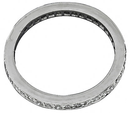 Vintage 0.80ct Diamond Eternity Wedding Band