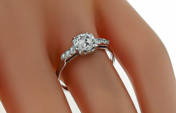 Vintage 0.82ct Diamond Engagement Ring