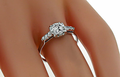 Vintage 0.82ct Diamond Engagement Ring
