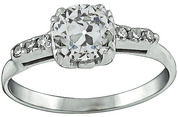 Vintage 0.82ct Diamond Engagement Ring