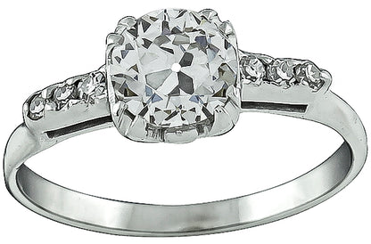 Vintage 0.82ct Diamond Engagement Ring