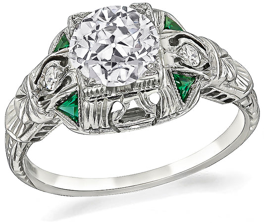 Vintage 0.83ct Diamond Engagement Ring