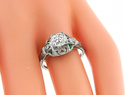 Vintage 0.83ct Diamond Engagement Ring