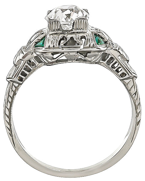 Vintage 0.83ct Diamond Engagement Ring