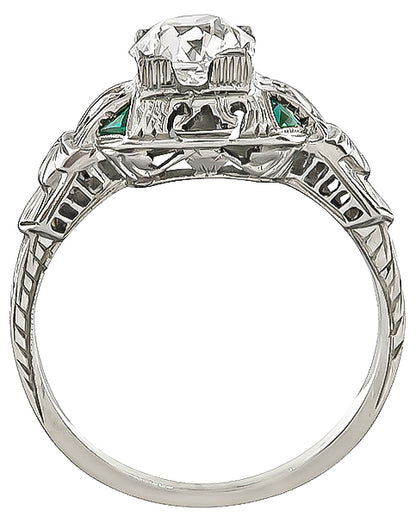 Vintage 0.83ct Diamond Engagement Ring