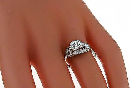 Vintage 0.85ct Diamond Engagement Ring