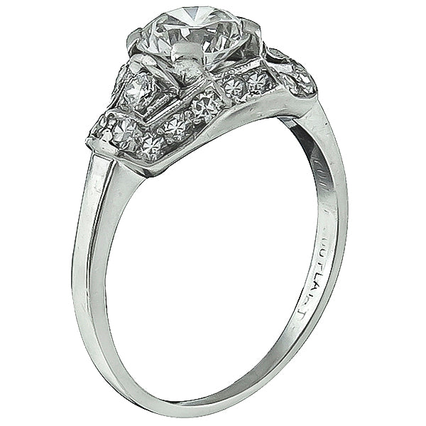 Vintage 0.85ct Diamond Engagement Ring