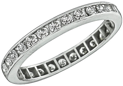 Vintage 0.85ct Diamond Eternity Wedding Band