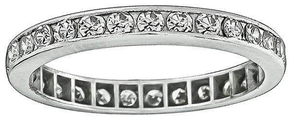 Vintage 0.85ct Diamond Eternity Wedding Band